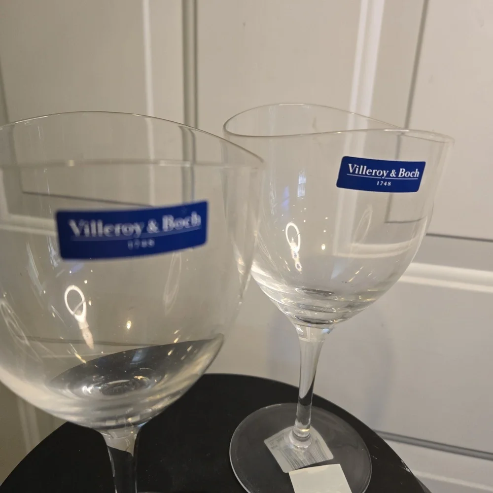Villeroy & Boch Crystal Dune Glasses Goblets Set of 2
